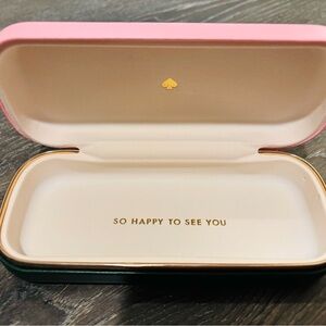 KATE SPADE ♠️ 💕 Pink and Cream Glasses Case